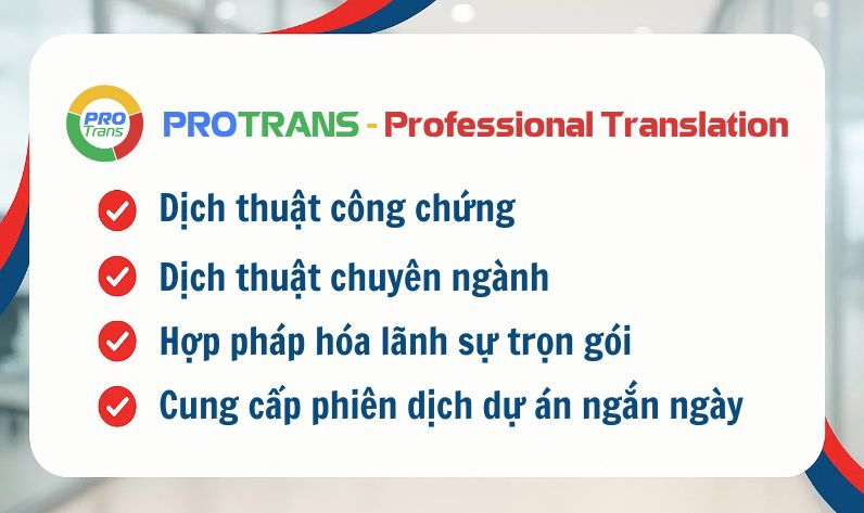 Dịch vụ dịch thuật tại Dịch thuật Sài Gòn